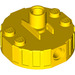 LEGO Jaune Rond Brique 4 x 4 x 2 avec Aimant (65209)