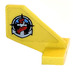 LEGO Yellow Rudder 2 x 3 x 2 with deep sea logo on right side Sticker (44661)