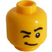 LEGO Žlutá Námořník Hlava winking (Zapuštěný pevný cvoček) (3274)