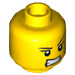 LEGO Yellow Samurai X Head (Safety Stud) (13620 / 70542)