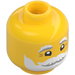 LEGO Yellow Santa Minifigure Head (Recessed Solid Stud) (3626 / 79426)