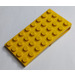 LEGO Yellow Scala Plate 4 x 8 with Clip