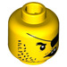 LEGO Yellow Scallywag Pirate Minifigure Head (Recessed Solid Stud) (3626 / 28107)