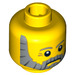 LEGO Yellow Sea Captain Head (Safety Stud) (3626 / 13507)