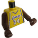 LEGO Yellow Shaquille O&#039;Neal, Los Angeles Lakers Torso