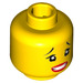 LEGO Yellow Shark Army General Minifigure Head (Recessed Solid Stud) (3626 / 34689)
