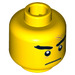 LEGO Yellow Shark Army Octopus Minifigure Head (Recessed Solid Stud) (3626 / 34628)