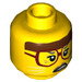 LEGO Yellow Sherry Scratchen-Post Minifigure Head (Recessed Solid Stud) (3626 / 49353)