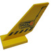 LEGO Yellow Shuttle Tail 2 x 6 x 4 with Res-Q and Black Lines (6239)