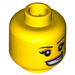 LEGO Yellow Skater Girl Head (Recessed Solid Stud) (3626 / 99273)