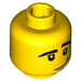 LEGO Yellow Skater Head (Safety Stud) (15115 / 88026)