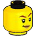 LEGO Yellow Skylor - Crystalized Head (Recessed Solid Stud) (1863 / 3626)