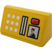 LEGO Yellow Slope 1 x 2 (31°) with Buttons Sticker (85984)