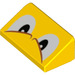 LEGO Gelb Steigung 1 x 2 (31°) mit Eyes, Angry (68914 / 85984)