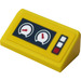 LEGO Geel Helling 1 x 2 (31°) met Gauges Sticker (85984)