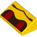 LEGO Yellow Slope 1 x 2 (31°) with Red Beetle Eyes (68909 / 85984)