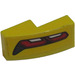 LEGO Yellow Slope 1 x 2 Curved with Corvette Taillight Pattern Model Left Side Sticker (11477)