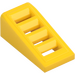 LEGO Yellow Slope 1 x 2 x 0.7 (18°) with Grille (61409)