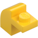 LEGO Amarillo Con pendiente 1 x 2 x 1.3 Curvo con Placa (6091 / 32807)