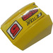 LEGO Yellow Slope 1 x 2 x 2 Curved with &#039;5&#039; and &#039;RETOUR&#039; and &#039;ENgyne&#039; Right Sticker (30602)