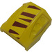 LEGO Gelb Steigung 1 x 2 x 2 Gebogen mit Dimples mit Tiger Streifen Aufkleber (44675)