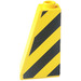 LEGO Yellow Slope 1 x 2 x 3 (75°) with Danger Stripes Sticker with Completely Open Stud (4460)