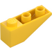 LEGO Gul Skråning 1 x 3 (25°) Omvendt (4287)