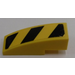 LEGO Yellow Slope 1 x 3 Curved with Danger Stripes (Left) Sticker (50950)