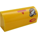 LEGO Yellow Slope 1 x 4 Curved with Loading Arrow and Alien Symbols (Right Side) Sticker (6191)
