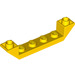 LEGO Gelb Steigung 1 x 6 (45°) Doppelt Invertiert mit Open Center (52501)