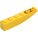 LEGO Žlutá Sklon 1 x 6 Zakřivený Převrácený (41763 / 42023)