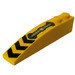 LEGO Amarillo Con pendiente 1 x 6 Curvo con Hydraulic Manguera y Chevrons (41762 / 42345)