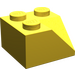LEGO Geel Helling 2 x 2 (45°) met Dubbele Concave (Ruw oppervlak) (3046 / 4723)