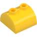 LEGO Yellow Slope 2 x 2 Curved with 2 Studs on Top (30165)