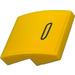 LEGO Yellow Slope 2 x 2 Curved with Doorhandle right Sticker (15068)