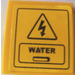 LEGO Geel Helling 2 x 2 Gebogen met Water Sticker (15068)