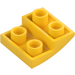 LEGO Amarillo Con pendiente 2 x 2 x 0.7 Curvo Invertido (32803)