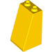 LEGO Gelb Steigung 2 x 2 x 3 (75°) Hohlnieten, glatt (3684 / 30499)
