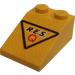 LEGO Yellow Slope 2 x 3 (25°) with Res-Q Logo with Rough Surface (3298)