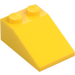 LEGO Jaune Pente 2 x 3 (25°) avec surface rugueuse (3298)