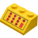LEGO Jaune Pente 2 x 3 (45°) avec Cash Register (3038)