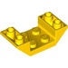 LEGO Geel Helling 2 x 4 (45°) Dubbele Omgekeerd met Open Midden (4871)