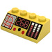 LEGO Gelb Steigung 2 x 4 (45°) mit Cash Register und 286 Muster mit rauer Oberfläche (3037)