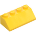 LEGO Yellow Slope 2 x 4 (45°) with Rough Surface (3037)