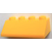 LEGO Gelb Steigung 2 x 4 (45°) mit glatter Oberfläche (3037)