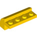 LEGO Geel Helling 2 x 4 x 1.3 Gebogen (6081)