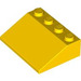 LEGO Yellow Slope 3 x 4 (25°) (3016 / 3297)