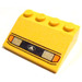 LEGO Geel Helling 3 x 4 (25°) met Headlights en Zwart Lines Patroon (3297)