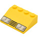 LEGO Yellow Slope 3 x 4 (25°) with Headlights &amp; Grille (3297)