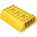 LEGO Yellow Slope 6 x 8 x 2 Curved Double (45411 / 56204)